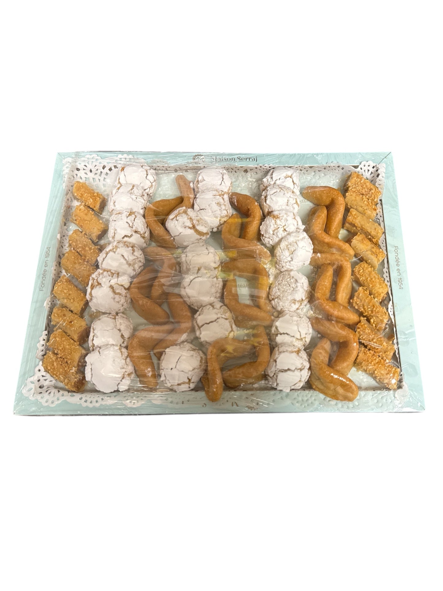 Maison Serraj Moroccan Gateaux Almond Mixed Plateau Traditional 1.2kg Cookies ZaytunaMart.ca