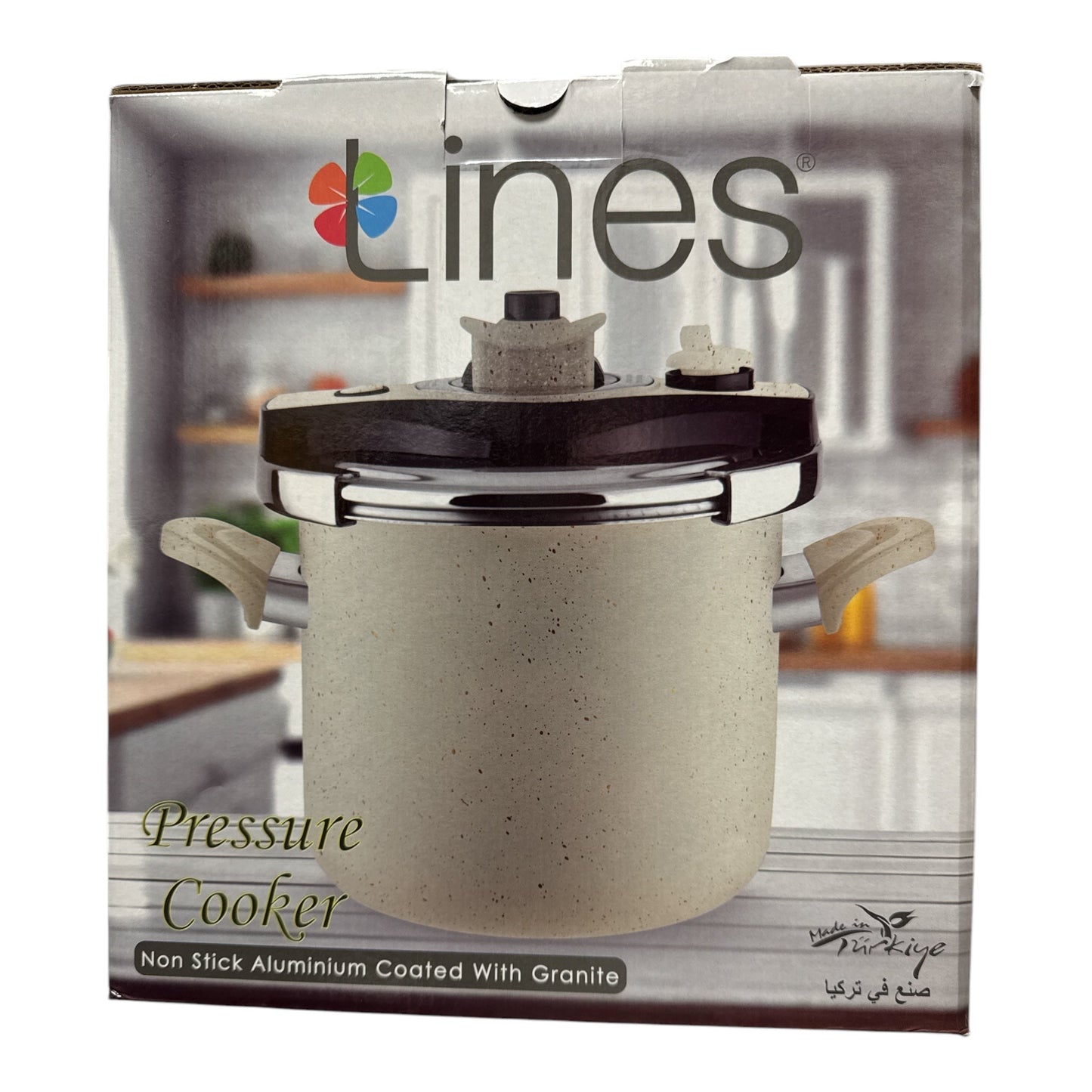 LINES Pressure Cooker Non Stick Aluminum Coated with Teflon 5L HOME ZaytunaMart.ca