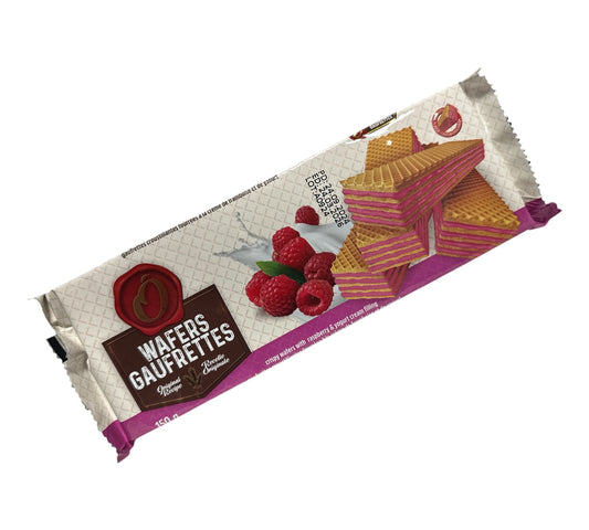 O Wafer with Raspberry & Yoghurt Cream 150g
