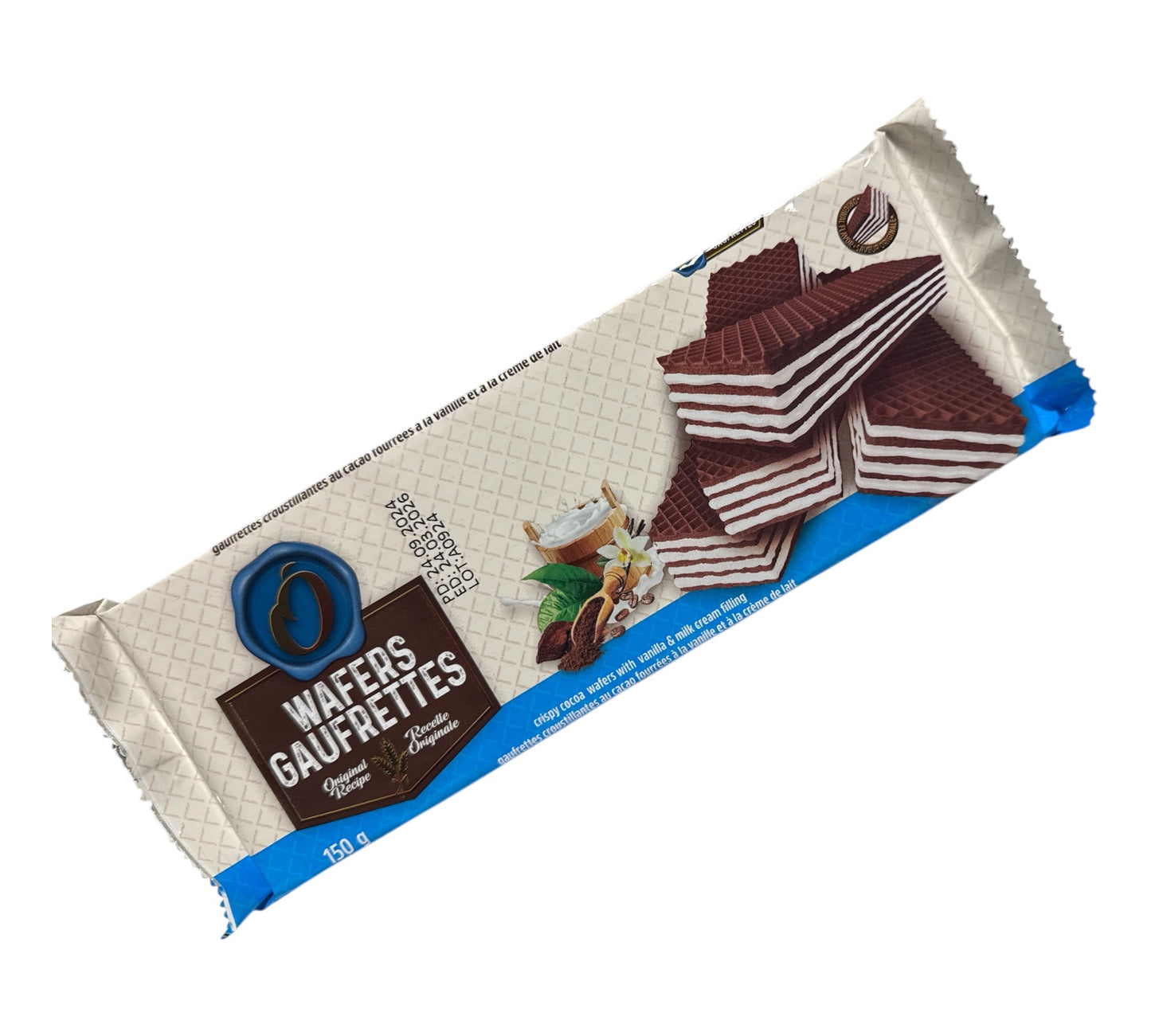 O Wafer with Vanilla & Milk Cream 150g
