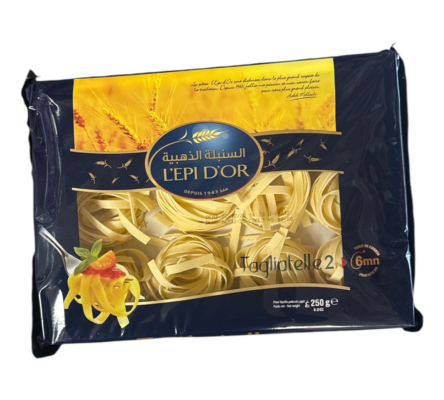 L’EPI D’OR Pasta Tagliatelle2,  250g
