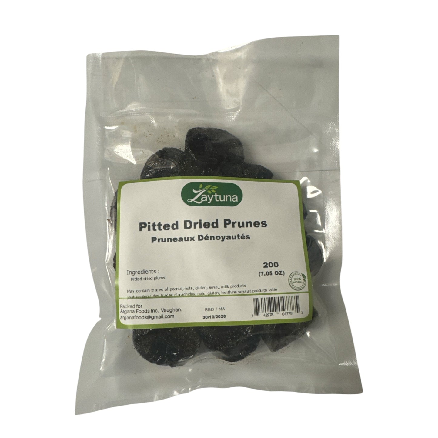 Zaytuna Dried Pitted Prunes  200g