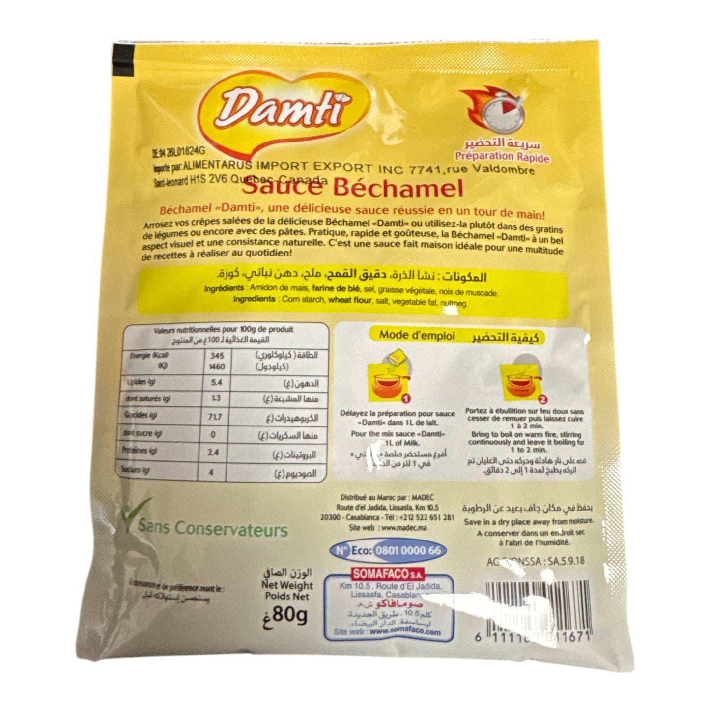 IDEAL Damti Mix Bechamel Sauce 80g