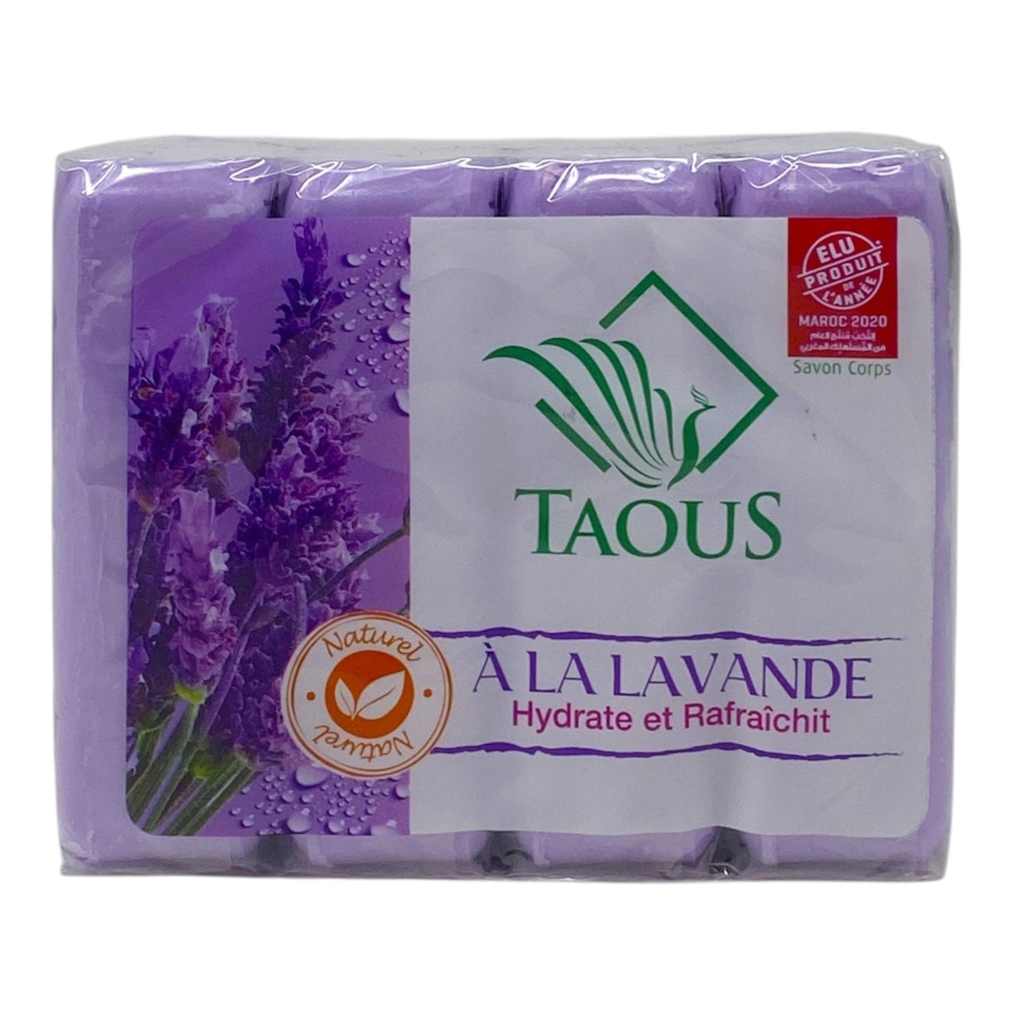TAOUS Moroccan Labender Soap Savon 4x125g BODY CARE ZaytunaMart.ca