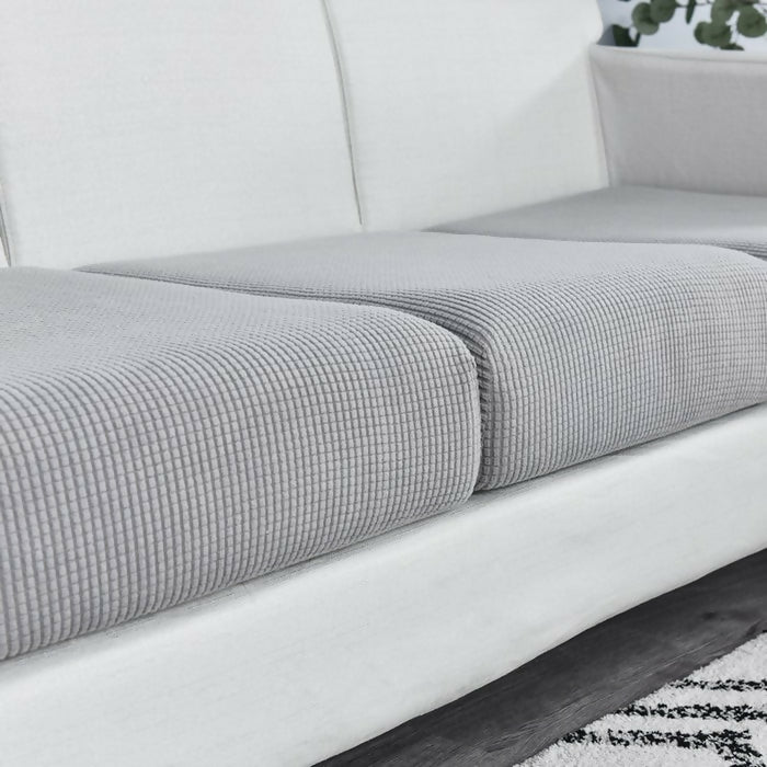 Anyhouz Sofa Cover 1Pc Gray Polyester Thick Stretchable Cushion