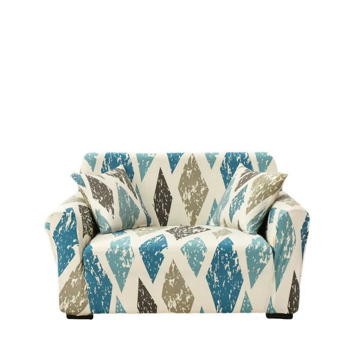 Anyhouz Sofa Cover Khaki Blue Style and Protection For Living Room