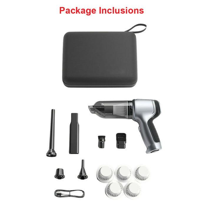 Anymob Vacuum Cleaner Silver Basic 5 Filters Mini Cordless Cleaner
