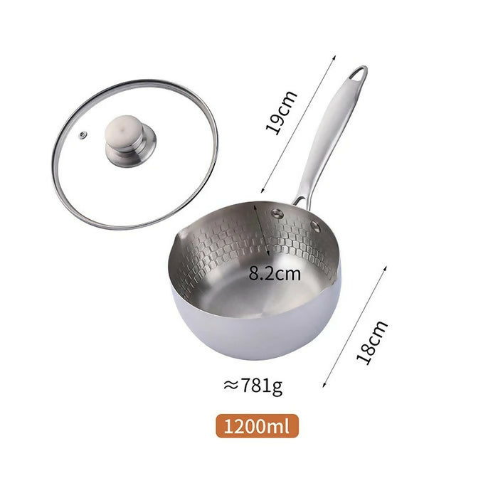 Anygleam Stock Pot Non Stick Stainless Cookware with Lid