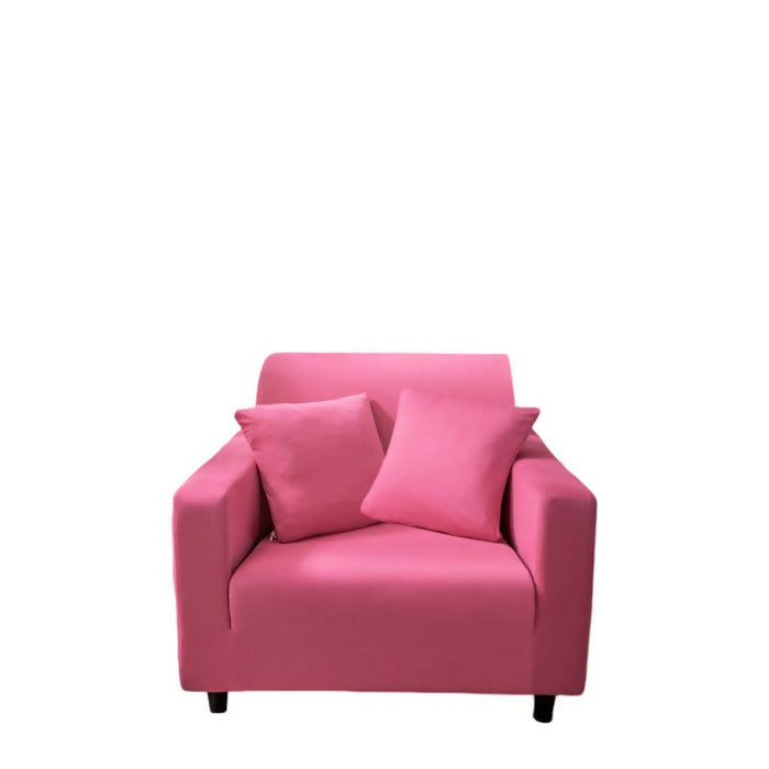 Anyhouz Sofa Cover Plain Rose Red Style and Protection