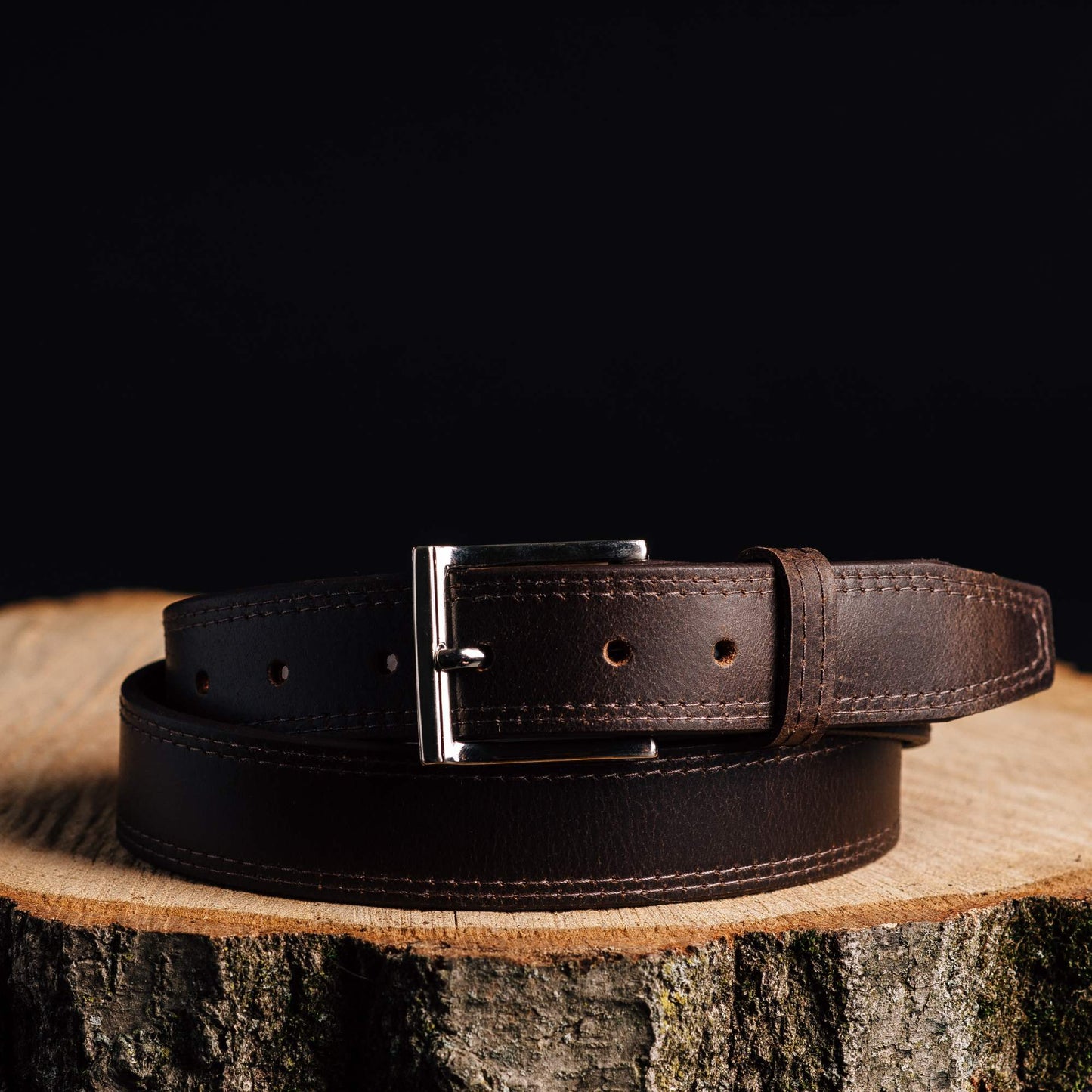 The Milestone Belt - Brown Formal 100% Real Leather Belt Made in Canada