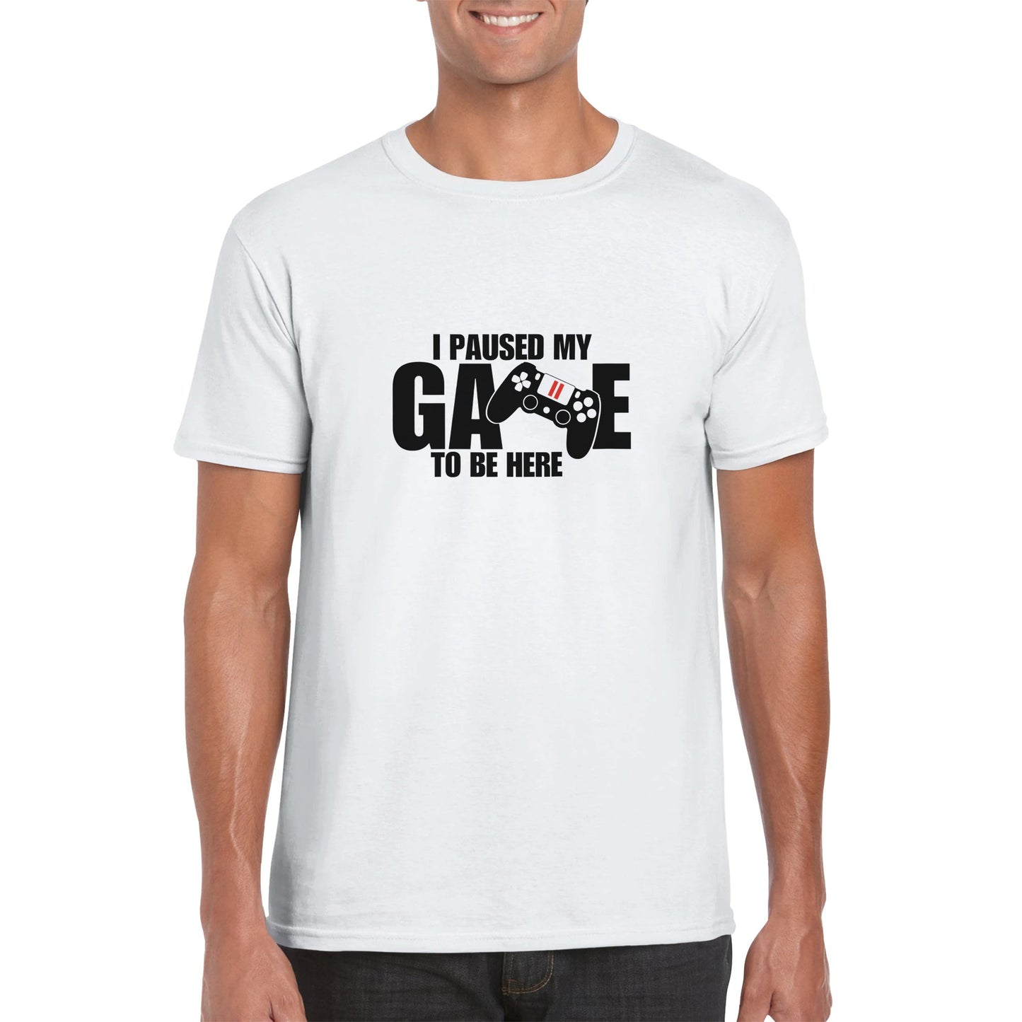 Unisex T-Shirt I paused my Game to Be Here, Funny Shirt, Gamer Gift, Gaming T-Shirt, Funny Gaming T-shirt, Gaming Present
