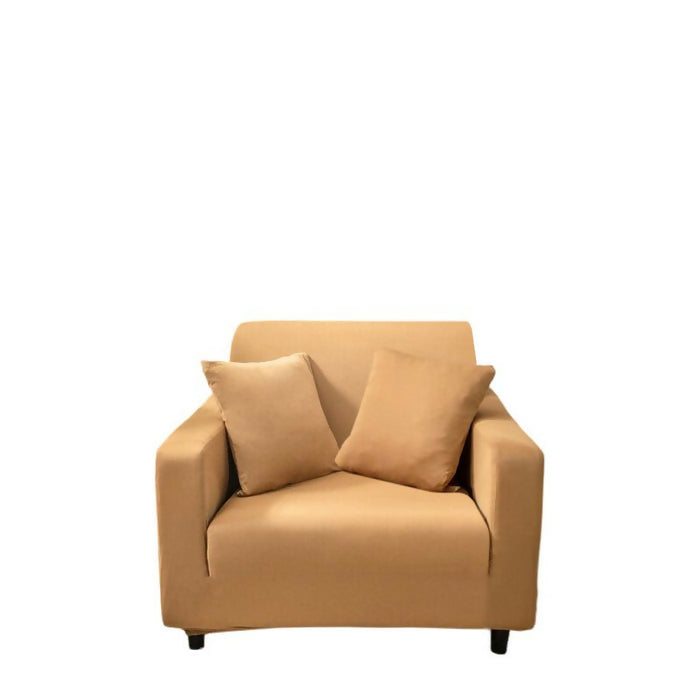 Anyhouz Sofa Cover Plain Caramel Style and Protection