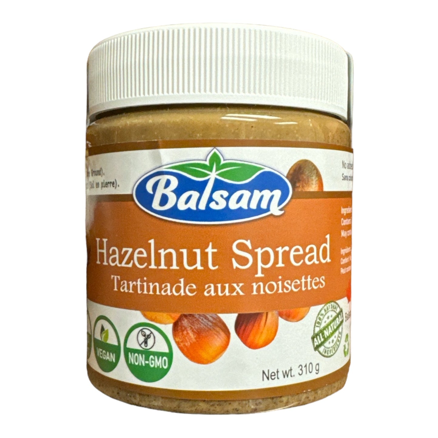 Pâte à tartiner noisette et baume du Canada 310g