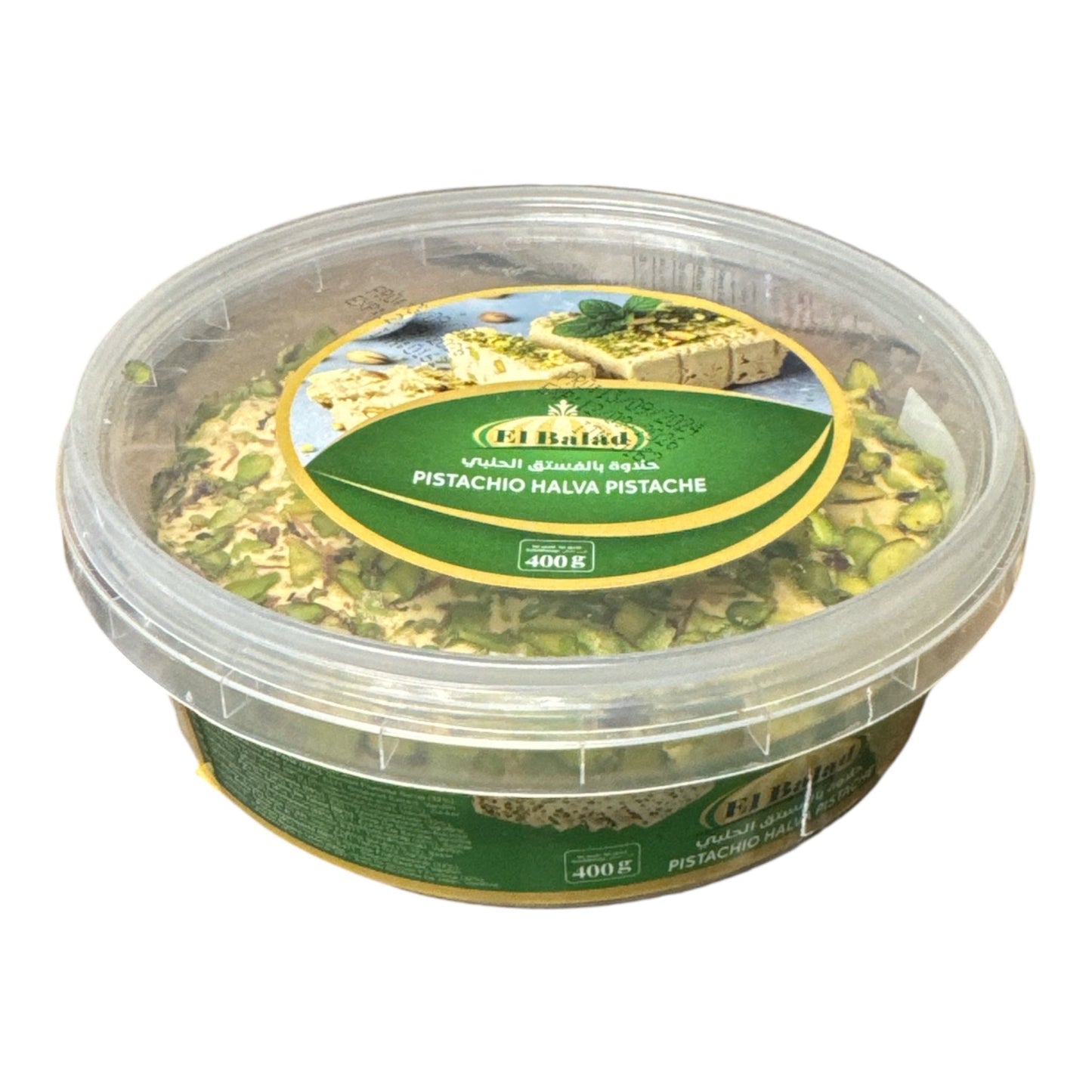 El Balad Pistachio Halva – Sesame Halva with Pistachios 400 g