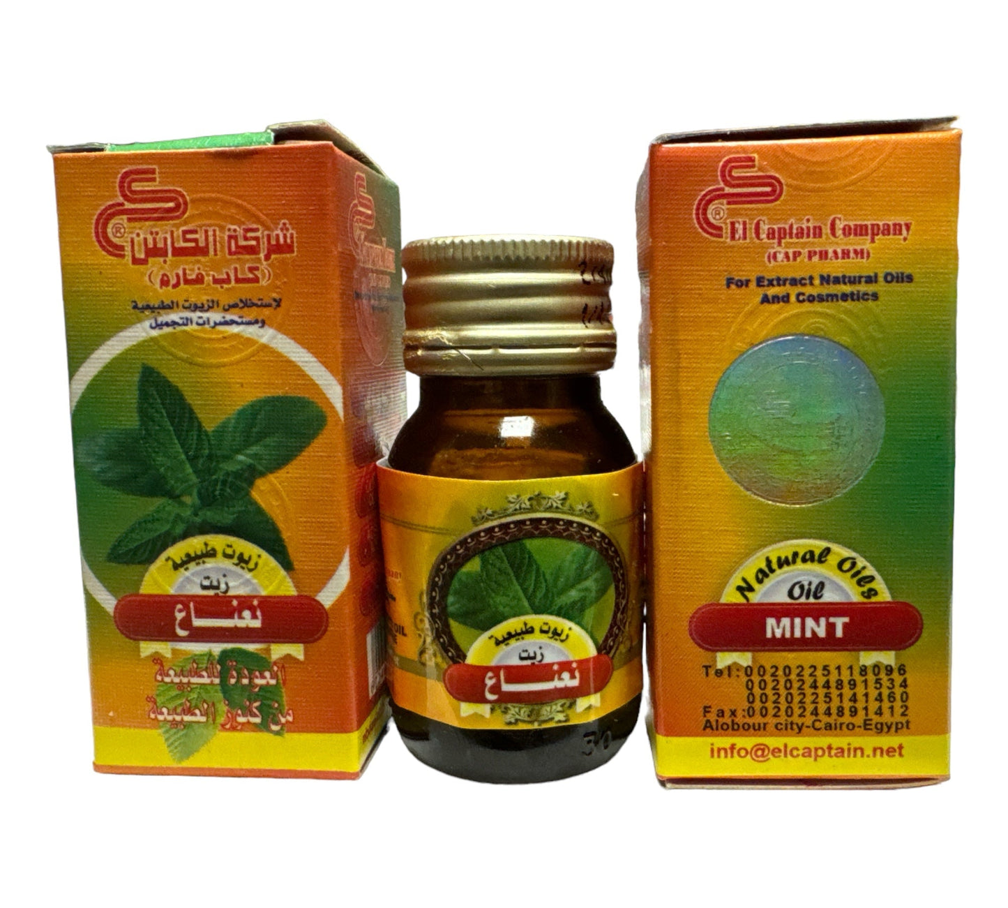 El Captain Huile de Menthe Cosmétique Naturelle 30ml