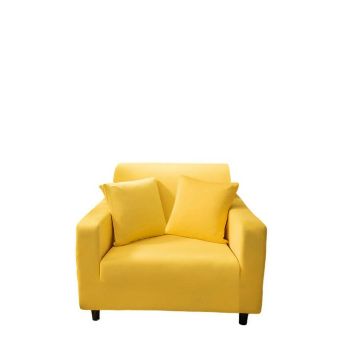 Anyhouz Sofa Cover Plain Yellow Style and Protection