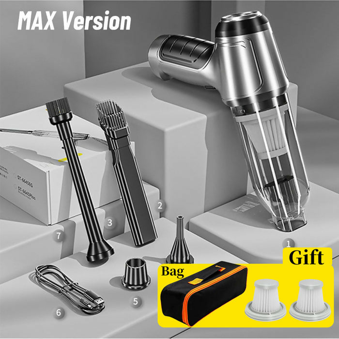Anymob Vacuum Cleaner With Bag Gray Pro 2 Filters 3in1 Car Updated