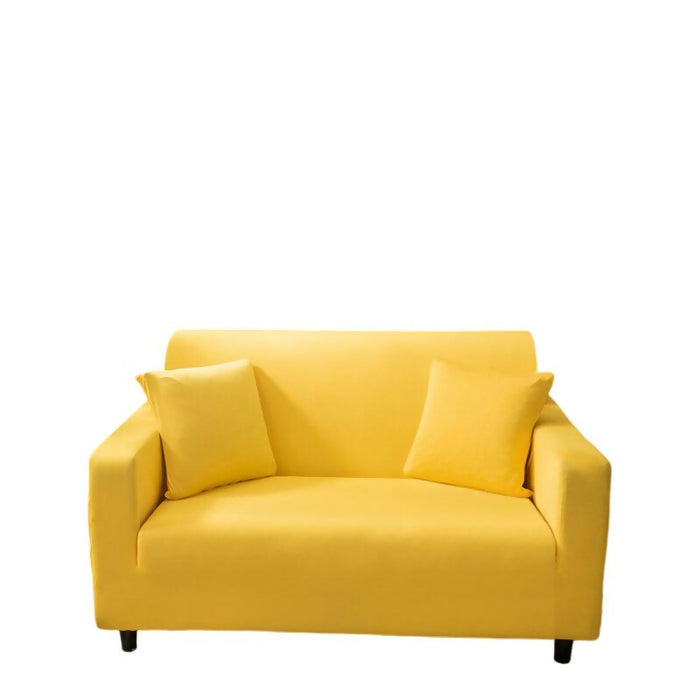 Anyhouz Sofa Cover Plain Yellow Style and Protection