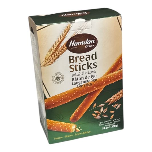 Hamdan Bread Lye Sticks with Sesame - 300g - Authentic from Zaytuna Mart Canada