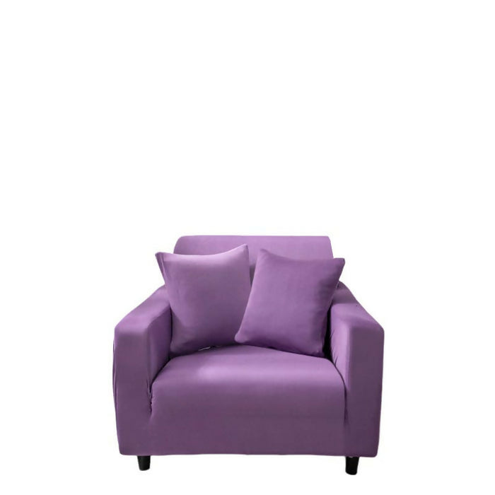 Anyhouz Sofa Cover Plain Purple Style and Protection