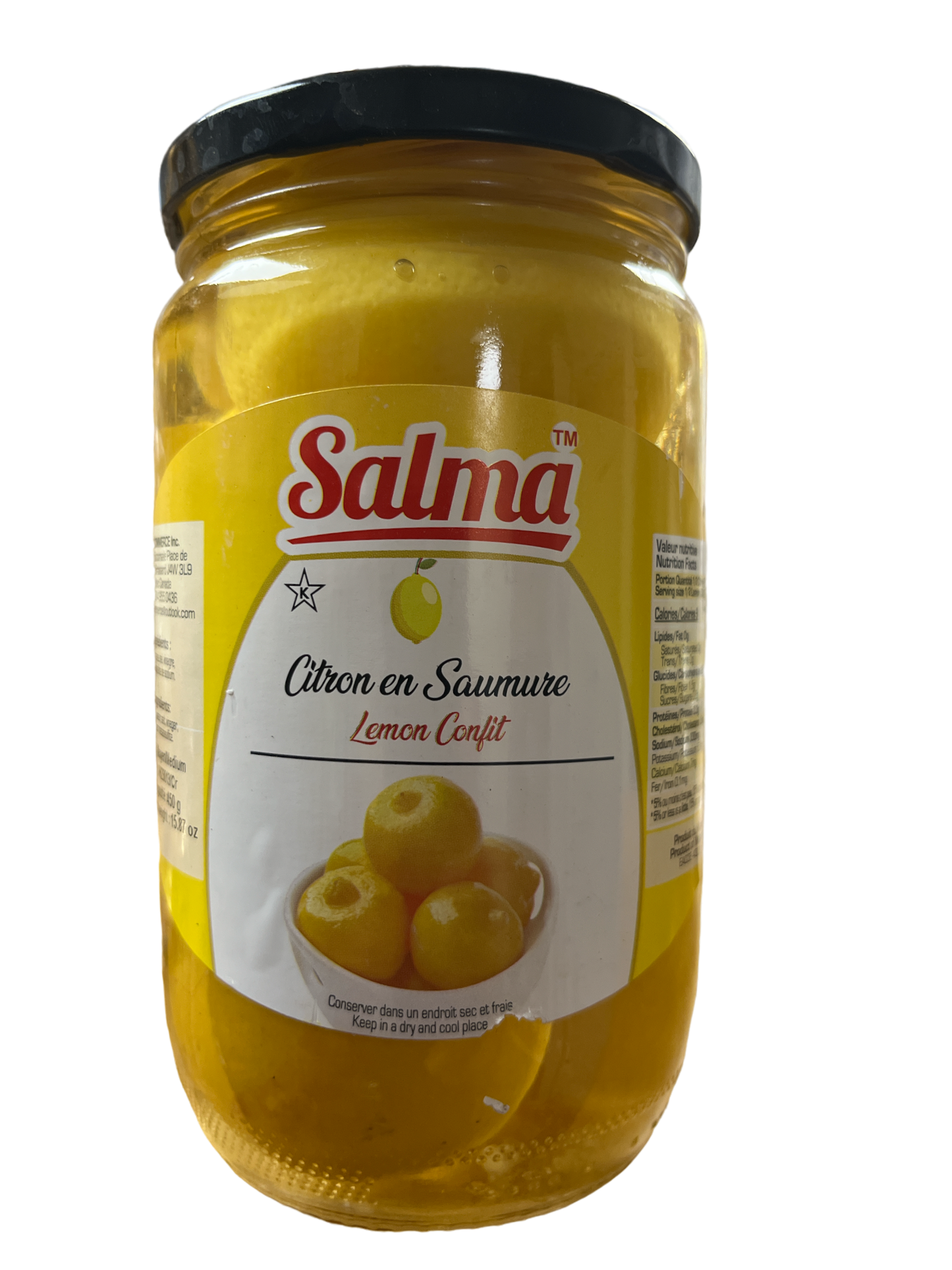 Salma Pickled Lemon jar 480g FOODS SALMA