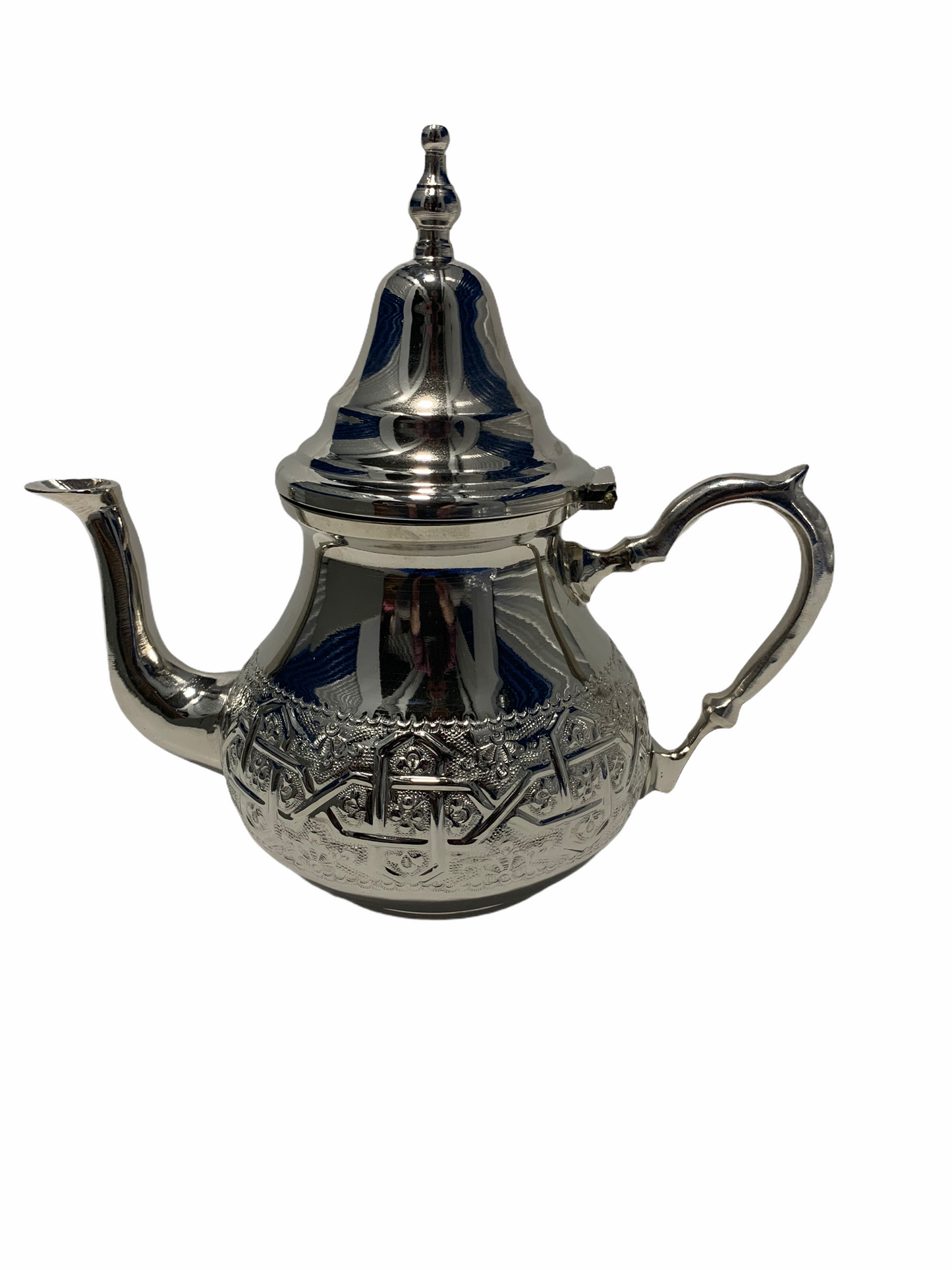 Teapot Moroccan hand crafted silver o.75L