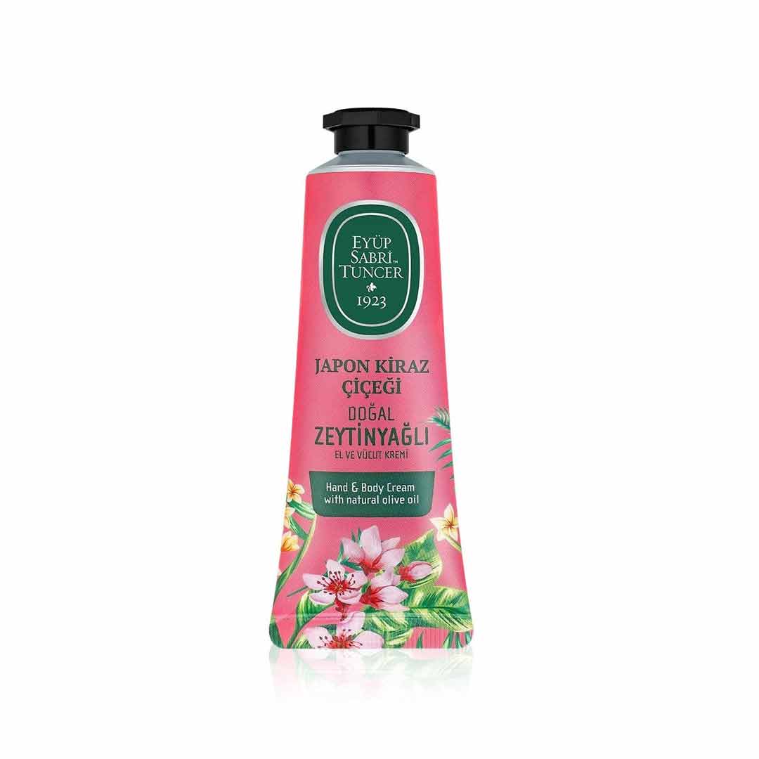 Japanese Cherry Blossom Olive Oil Hand & Body Cream – 50 ml | Silky Hydration & Floral Freshness