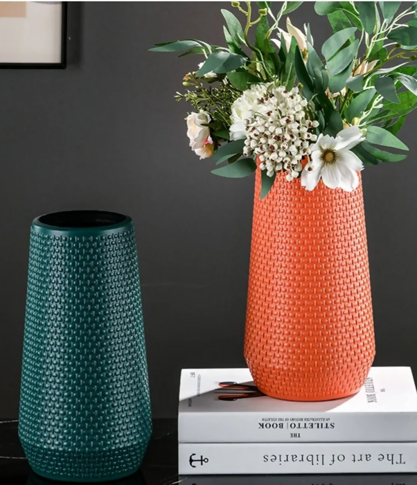 Anyhouz Flower Vase Coral Large Nordic Plastic Pot Living Room Decor