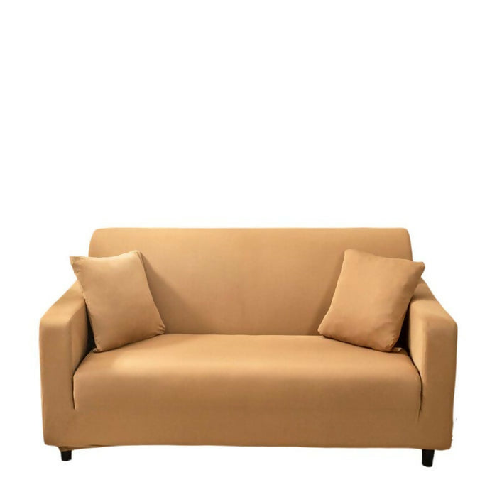 Anyhouz Sofa Cover Plain Caramel Style and Protection