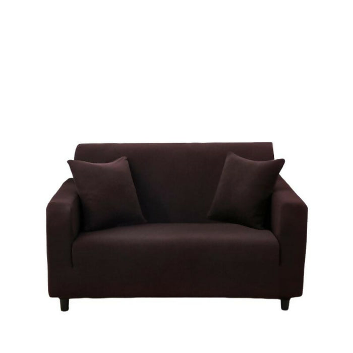 Anyhouz Sofa Cover Plain Coffee Style and Protection