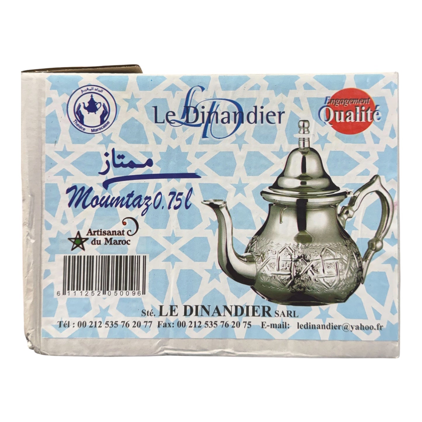 Théière marocaine en argent Le Dinandier – Mountaz 0,75 L