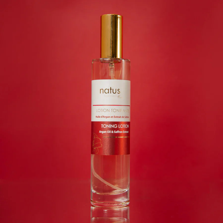 Toning lotion with argan oil and saffron