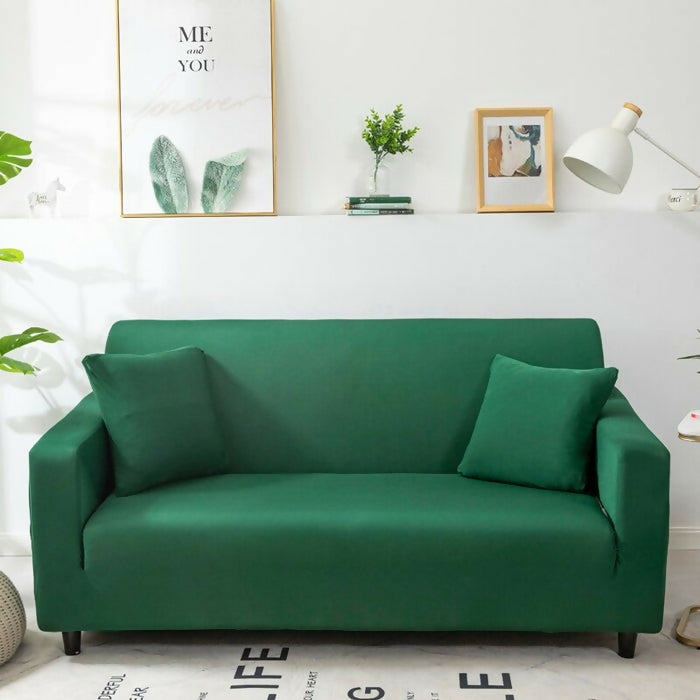 Anyhouz Sofa Cover Plain Green Style and Protection