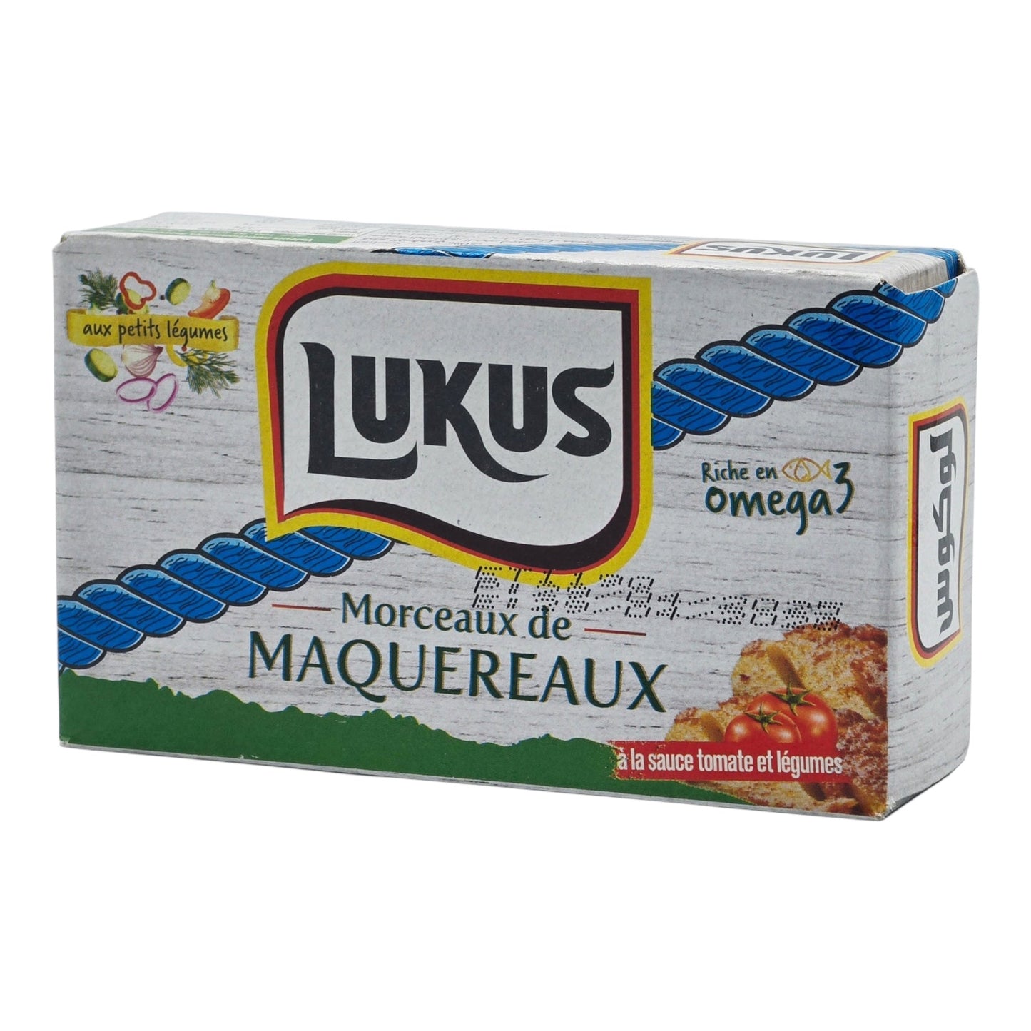 Filets de maquereau LUKUS à la sauce tomate – 125g (Produit du Maroc)