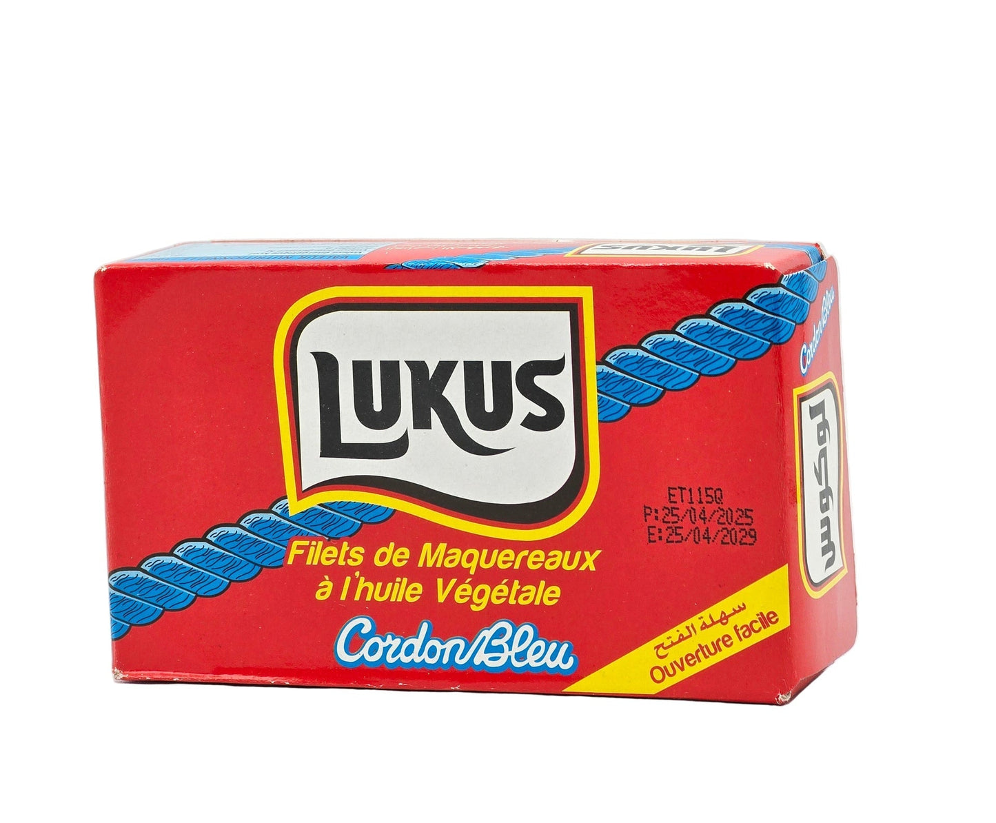 Filets de maquereau LUKUS à l'huile végétale – 125g (Produit du Maroc)