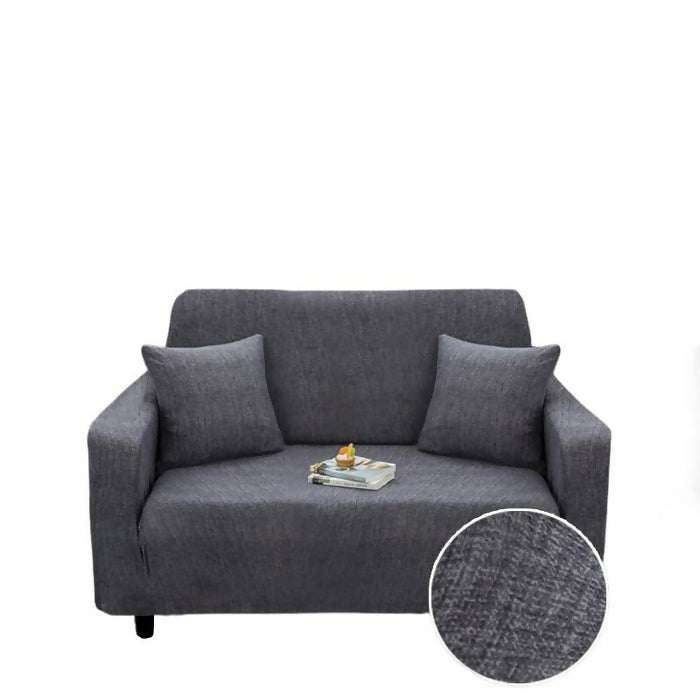 Anyhouz Sofa Cover Plain Gray Style and Protection For Living Room