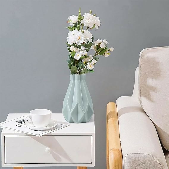 Anyhouz Flower Vase Pink Medium Geometric Style Nordic Pot Home Decor