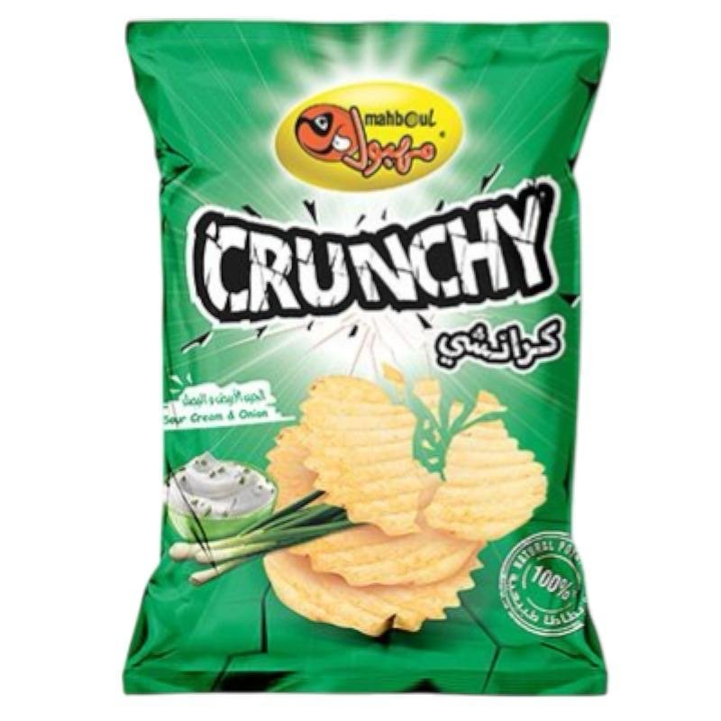 Mahboul CRUNCHY Chips with Sour Cream & Onion (85g) Chips ZaytunaMart.ca