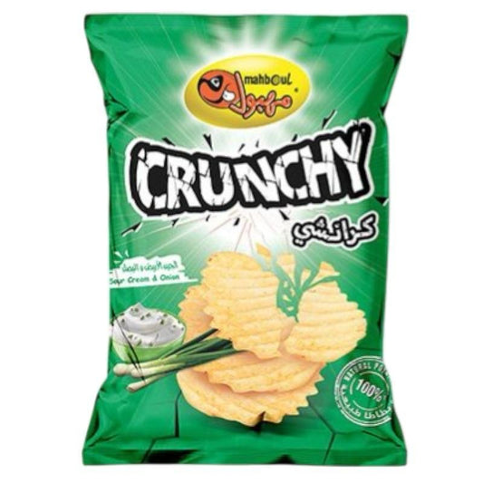 Mahboul CRUNCHY Chips with Sour Cream & Onion (85g) Chips ZaytunaMart.ca