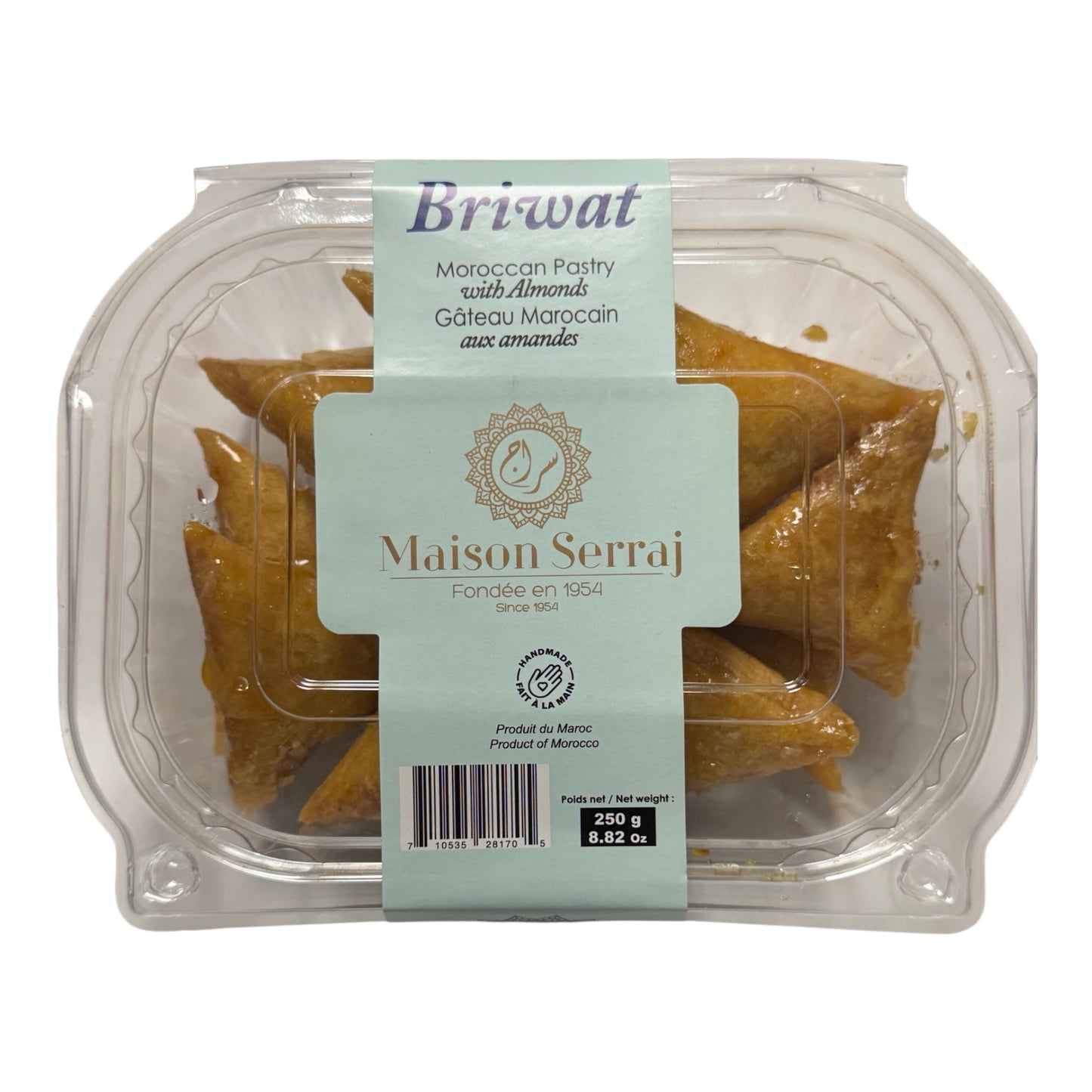 Maison Serraj Briwat – Moroccan Almond Pastry in Honey Syrup 250 g