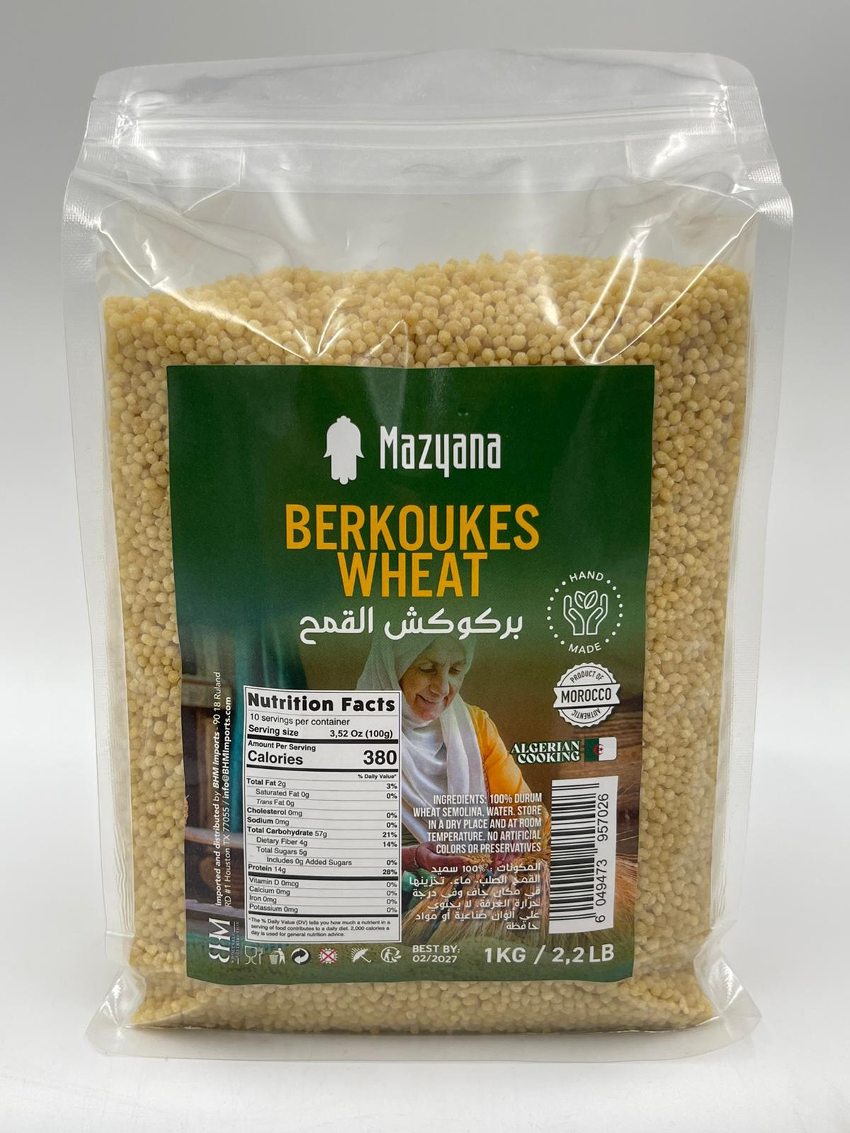 Mazyana Berkoukes Wheat 1kg - ZaytunaMart.ca