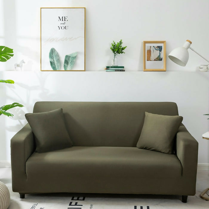Anyhouz Sofa Cover Plain Army Green Style and Protection