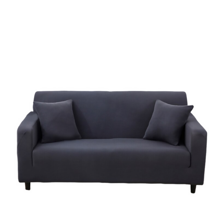 Anyhouz Sofa Cover Plain Dark Grey Style and Protection