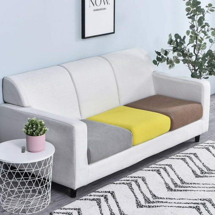 Anyhouz Sofa Cover 1Pc Gray Polyester Thick Stretchable Cushion