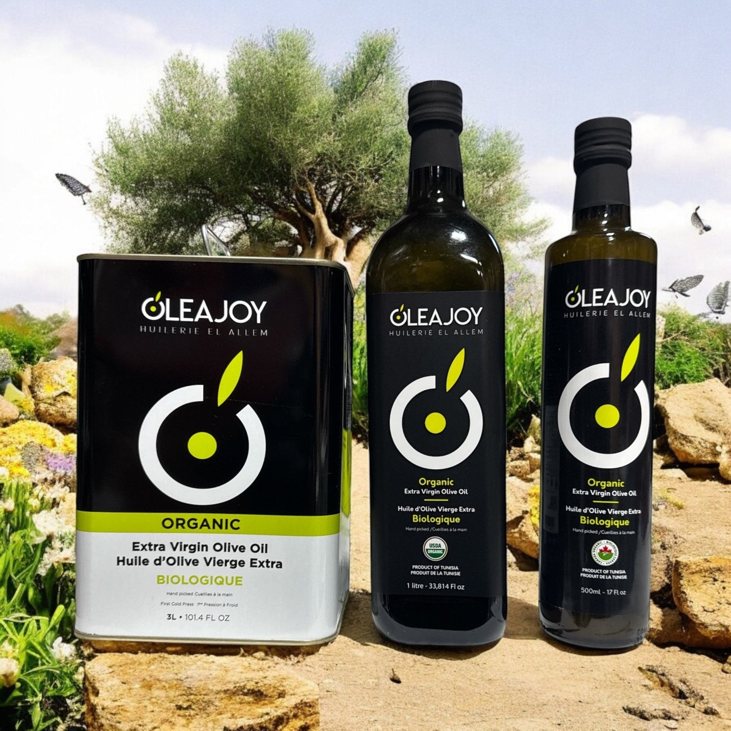 OLEAJOY Organic Extra Virgin Olive Oil 1L - Authentic from Zaytuna Mart Canada