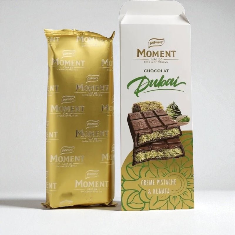 Palmary Moment Dubai Pistachio & Kunafa Chocolate Bar (150g) FOODS ZaytunaMart.ca