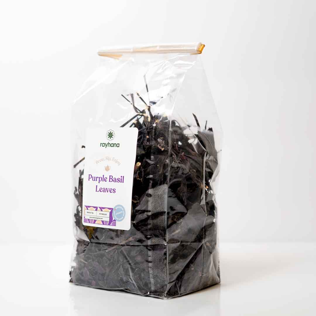 Dried Purple Basil Leaves