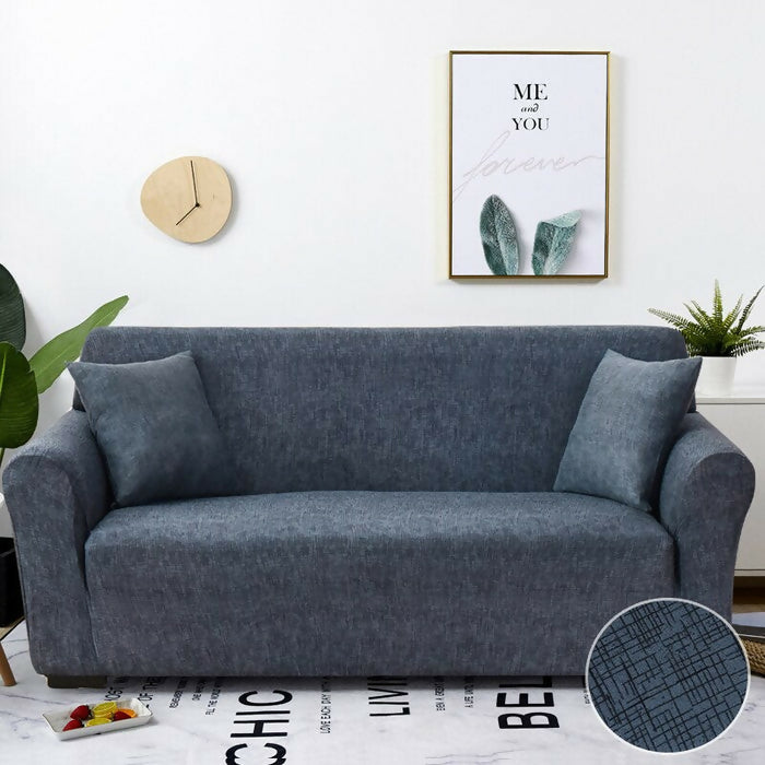 Anyhouz Sofa Cover Navy Blue Style and Protection For Living Room