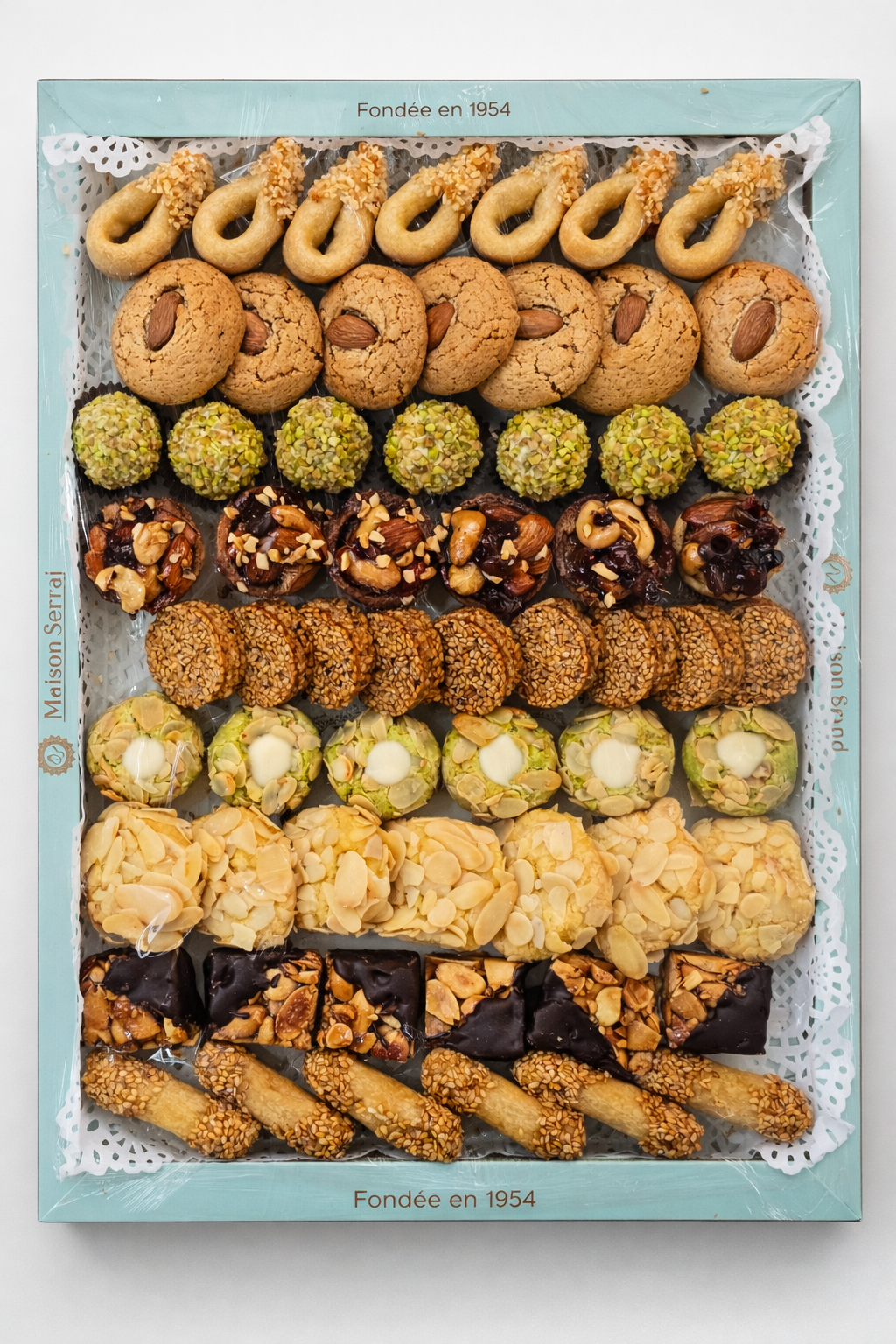 Modern Beldi Moroccan almond cookies set, Maison Serraj - 1.2kg