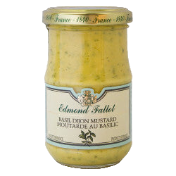 Edmond fallot-Moutarde de dijon au basilic(Dijon Mustard with Basil) 210 ml